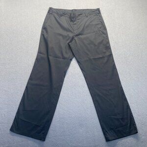 Nike Golf Tech Pants Mens 38x32 Black Dri Fit Straight Leg Preppy Classic